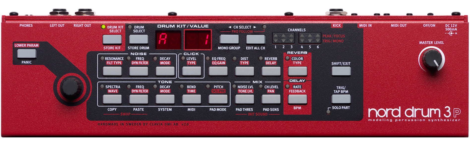 Nord Drum 3P detail view