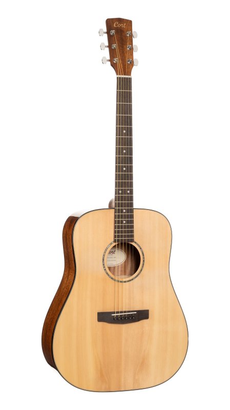 Cort Earth 60 Dreadnought Acoustic Guitar Natural - front view