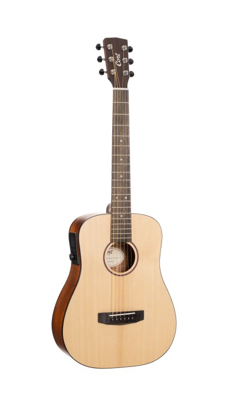Cort Earth Go HyVibe Acoustic-Electric Guitar Open Pore Natural - front view
