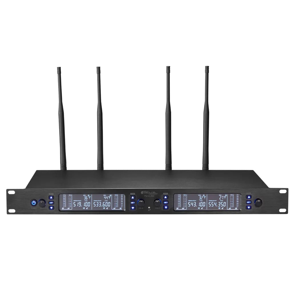 FEUR FU-4.200 DSP 4-Channel UHF Wireless Microphone System, view 2