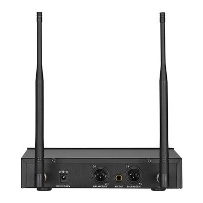 FEUR FU-800 Pro Dual Handheld UHF Wireless Microphone System, view 2
