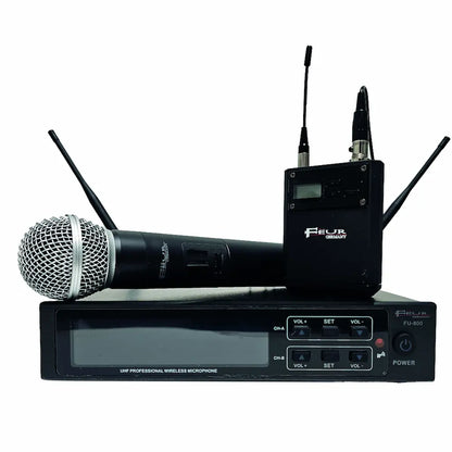 FEUR FU-BPH5 UHF Wireless System, Handheld and Bodypack, view 2