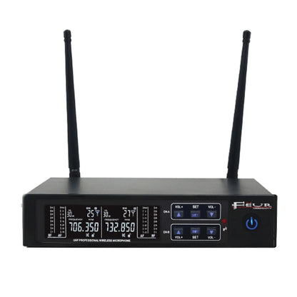 FEUR FU-DBP9 Dual Bodypack UHF Wireless Microphone System, view 3
