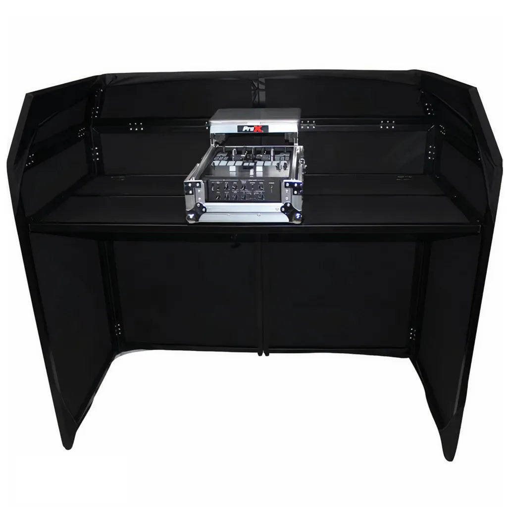 FEUR DJ Desk Professional DJ Booth Stand with Scrims and Case, view 3