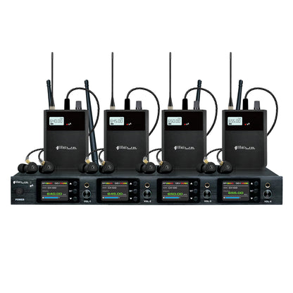 FEUR FU-IE8.4 4-Channel UHF Wireless In-Ear Monitor System