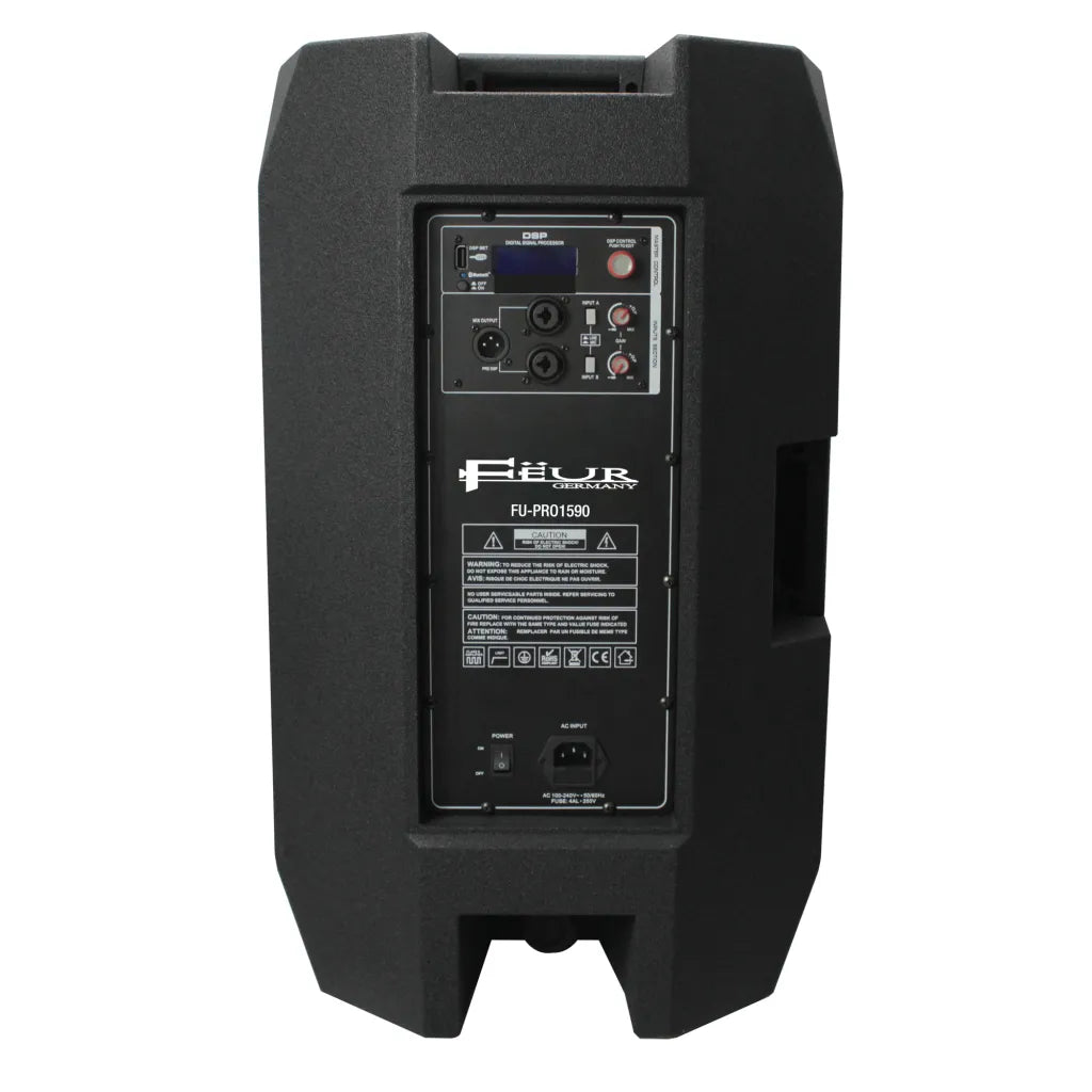 FEUR 15 Inch Active 2-Way Monitor Speaker FU-PRO1590, view 3