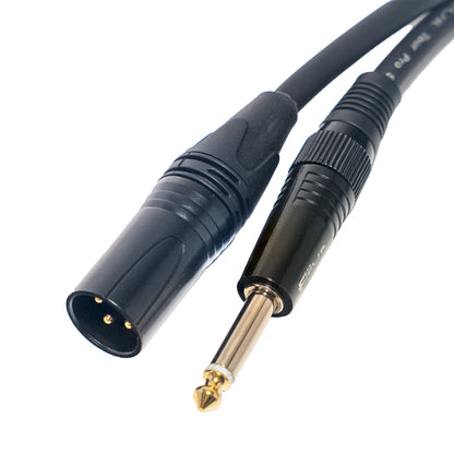 FEUR Tour Pro FU-TPSL25 TRS to XLR Male Cable, 5-Layer Shield