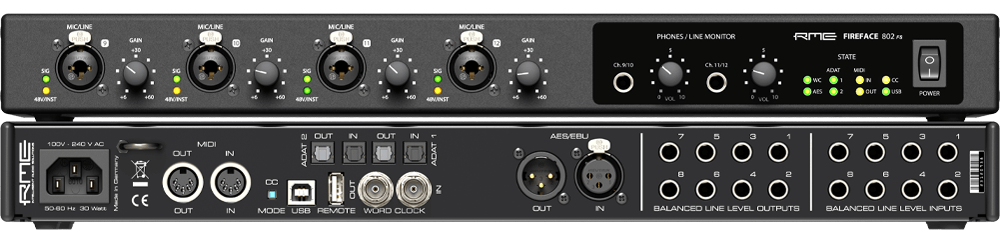 RME Fireface 802 FS Anniversary Edition Audio Interface, product image