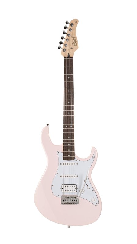 Cort G200 Electric Guitar Pastel Pink - front view