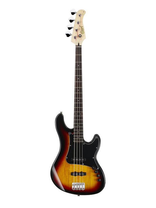 Cort GB34JJ Bass 3 Tone Sunburst - front view