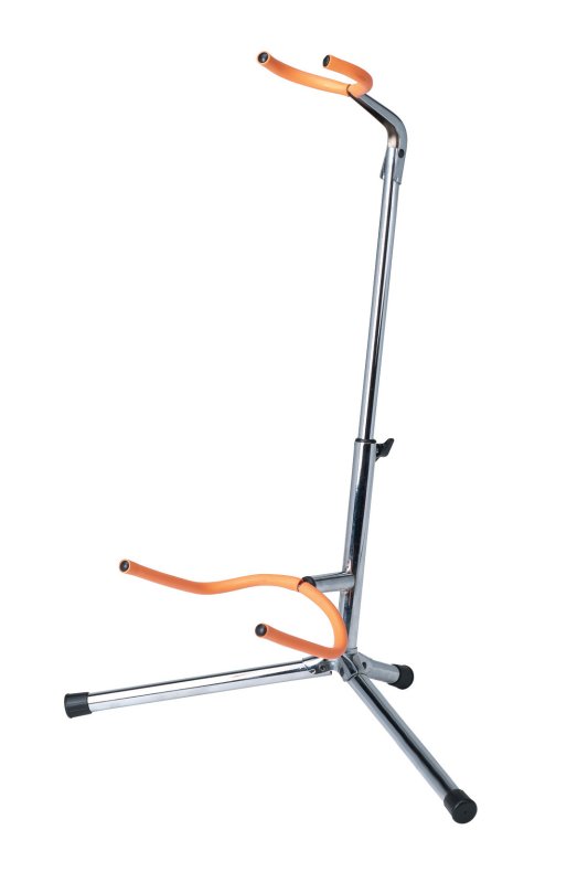 Stageline GS2445 Guitar Stand - Chrome - front view
