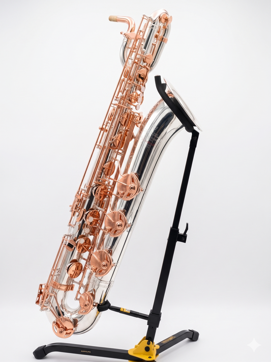 Special Edition Revelation Series Eb Baritone Saxophone Silver / Rose Gold
