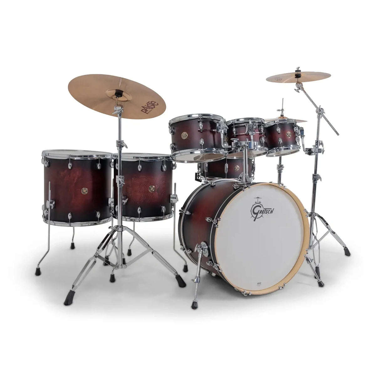 Gretsch Catalina Maple 7-Piece Shell Pack in Satin Deep Cherry Burst