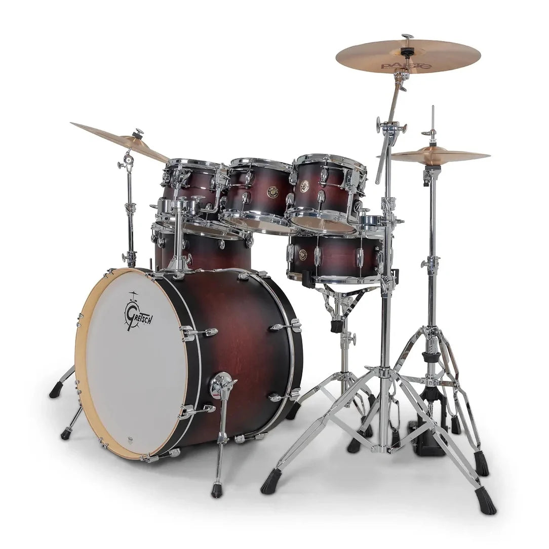 Gretsch Catalina Maple 7-Piece Shell Pack in Satin Deep Cherry Burst, view 4