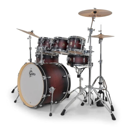 Gretsch Catalina Maple 7-Piece Shell Pack in Satin Deep Cherry Burst, view 4