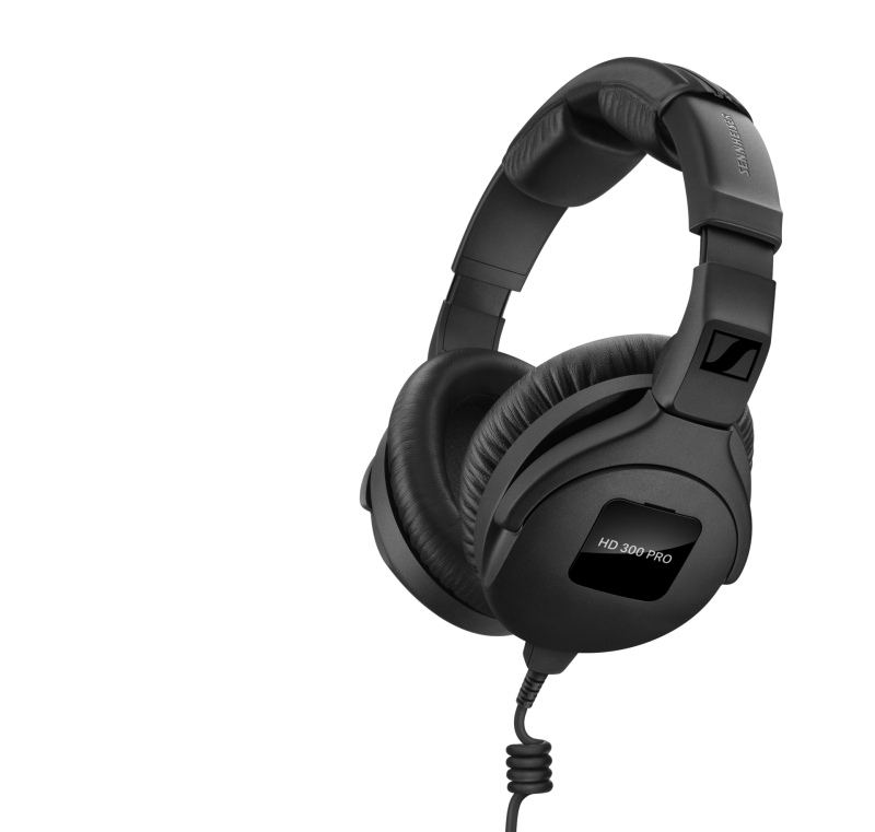 Sennheiser HD300PRO High-Resolution Closed-Back Headphones for Detailed Monitoring in Studio, Stage, or Broadcast Environments
