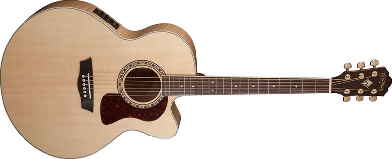Washburn HJ40SCE Heritage 40 Jumbo Cutaway Acoustic-Electric
