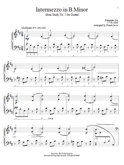 Intermezzo In B Minor
