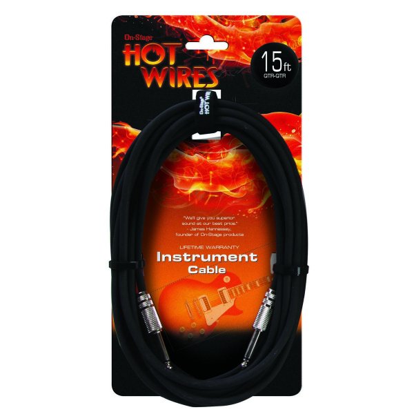 On-Stage Instrument Cable (QTR-QTR, 15')