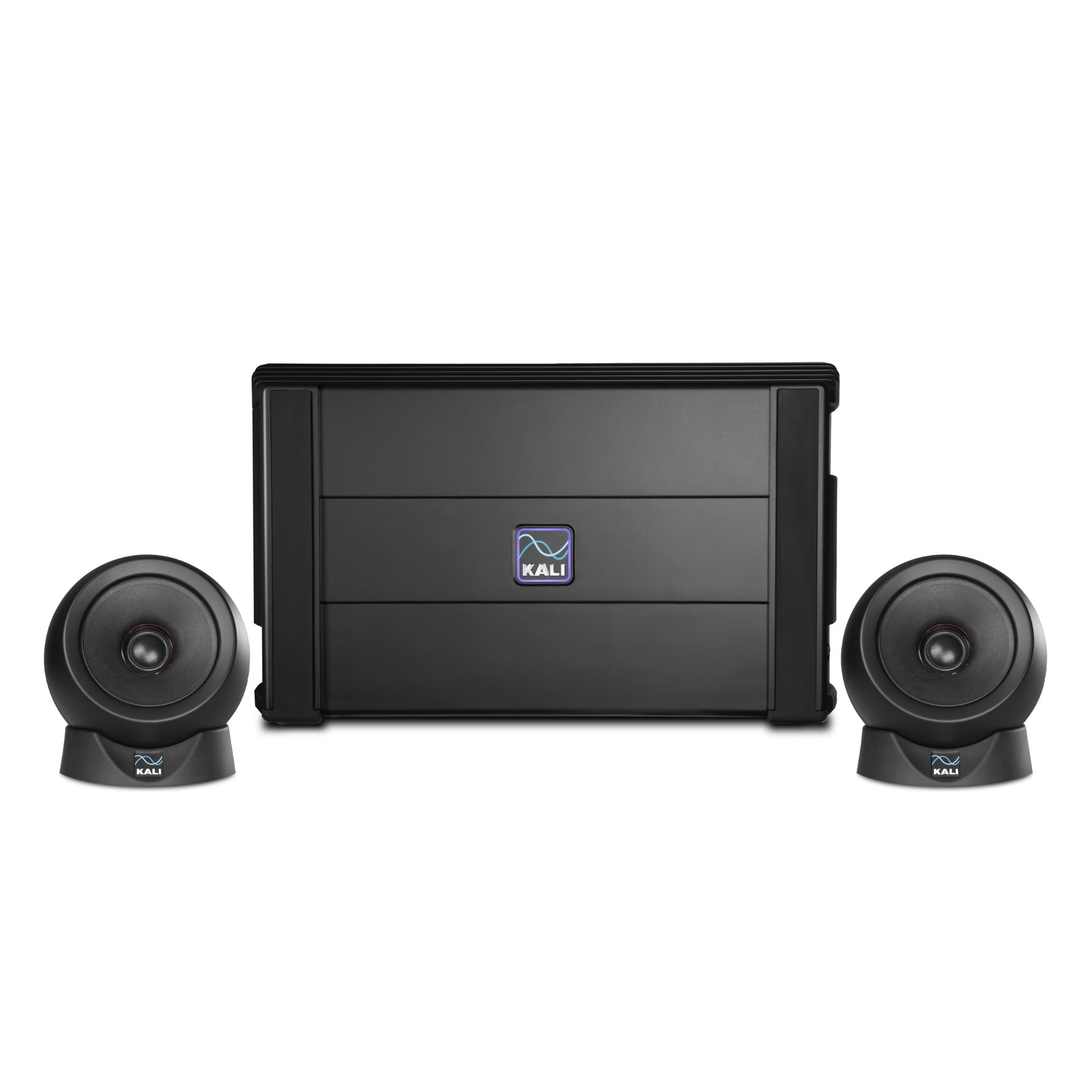 Kali Audio IN-UNF Ultra Nearfield 3-Way Monitor System, front view