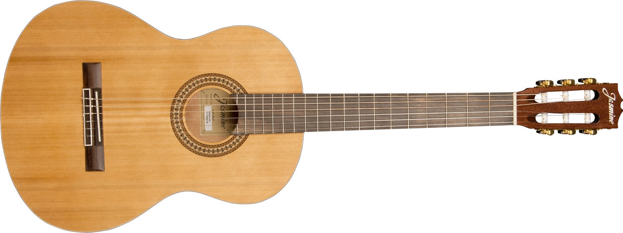 Jasmine JC27 Solid Cedar Top Classical Guitar - Natural Gloss