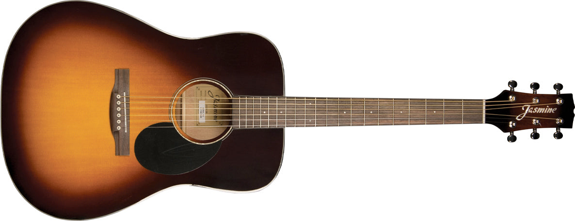 Jasmine JD39 Dreadnought Acoustic Guitar with Hard Case - Sunburst Gloss