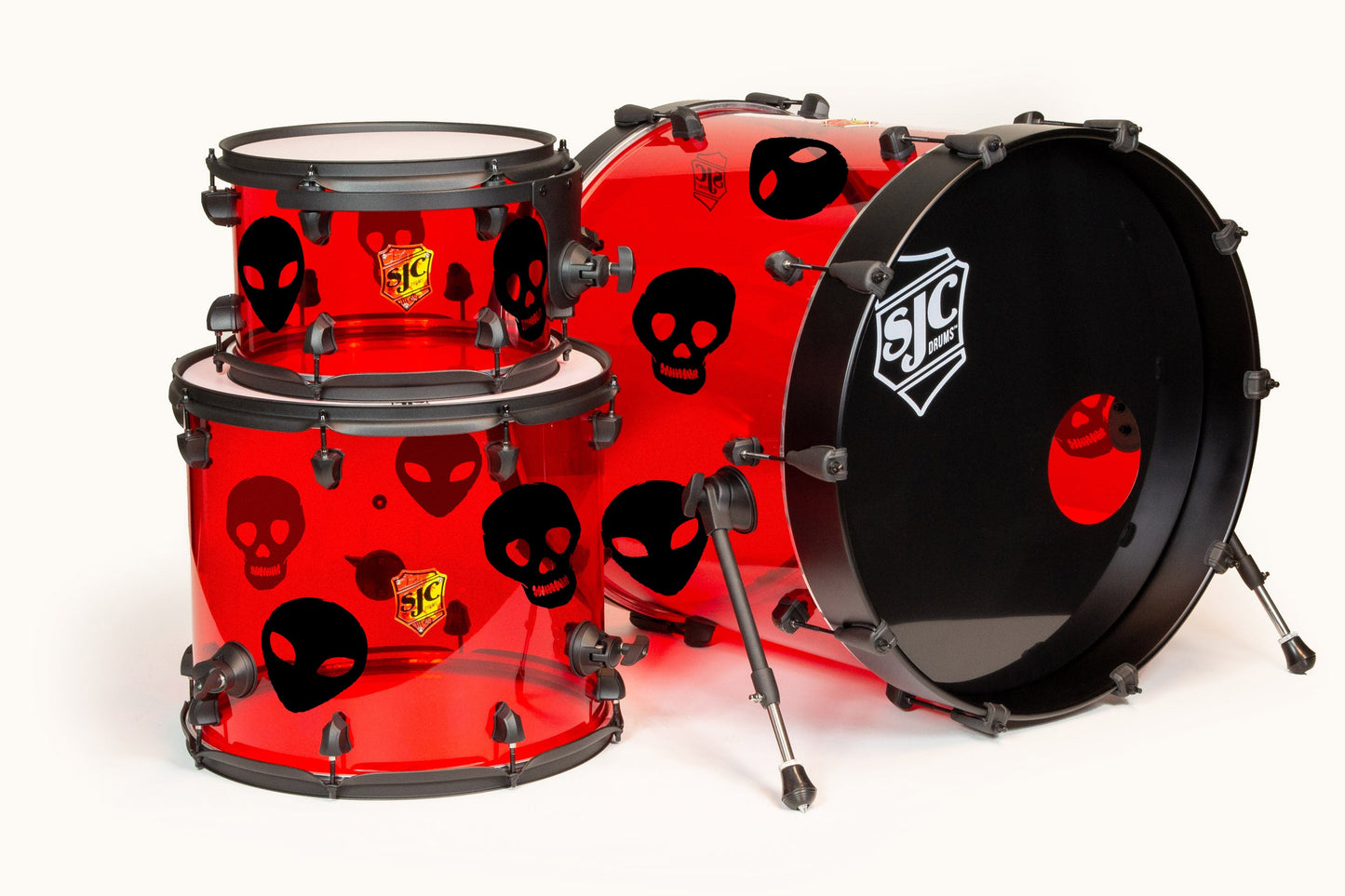 SJC Josh Dun Torch 3-Piece Acrylic Drum Set