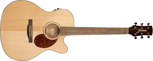 Jasmine JO37CE Solid-Top Acoustic-Electric Orchestra Guitar - Natural Gloss