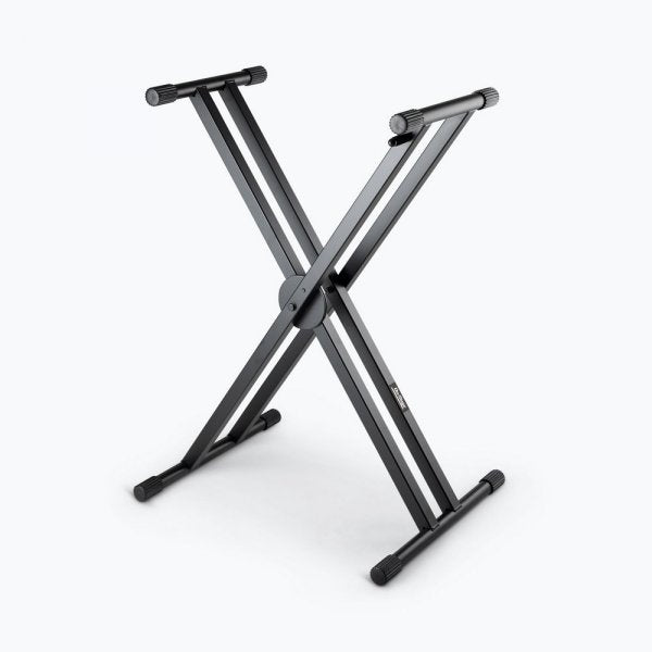 On-Stage ERGO-LOK Double-X Keyboard Stand with Welded Construction
