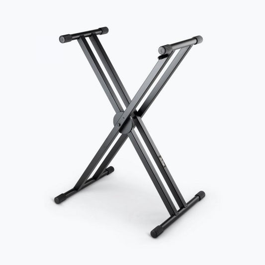 On-Stage ERGO-LOK Double-X Keyboard Stand with Welded Construction