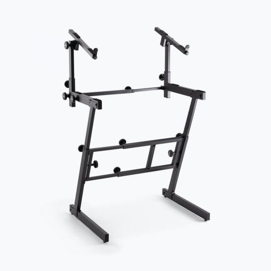 On-Stage Folding-Z Keyboard Stand with Second Tier