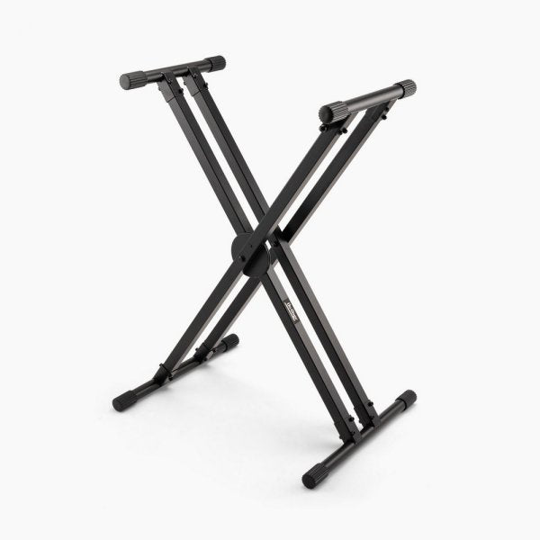 On-Stage ERGO-LOK Double-X Keyboard Stand with Lok-Tight Construction