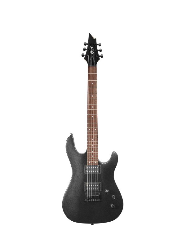 Cort KX100 Electric Guitar Black Metallic - front view