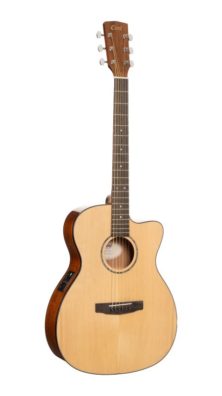 Cort Luce L60 OM Acoustic-Electric Guitar Natural - front view