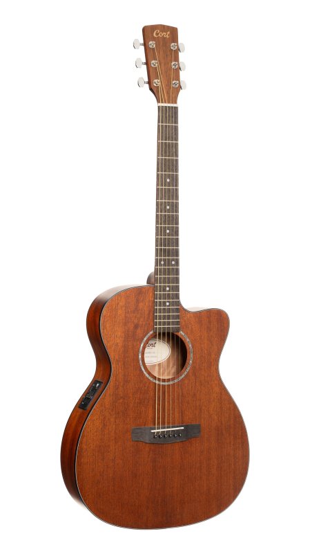 Cort Luce L60M OM Acoustic-Electric Guitar Open Pore Natural - front view