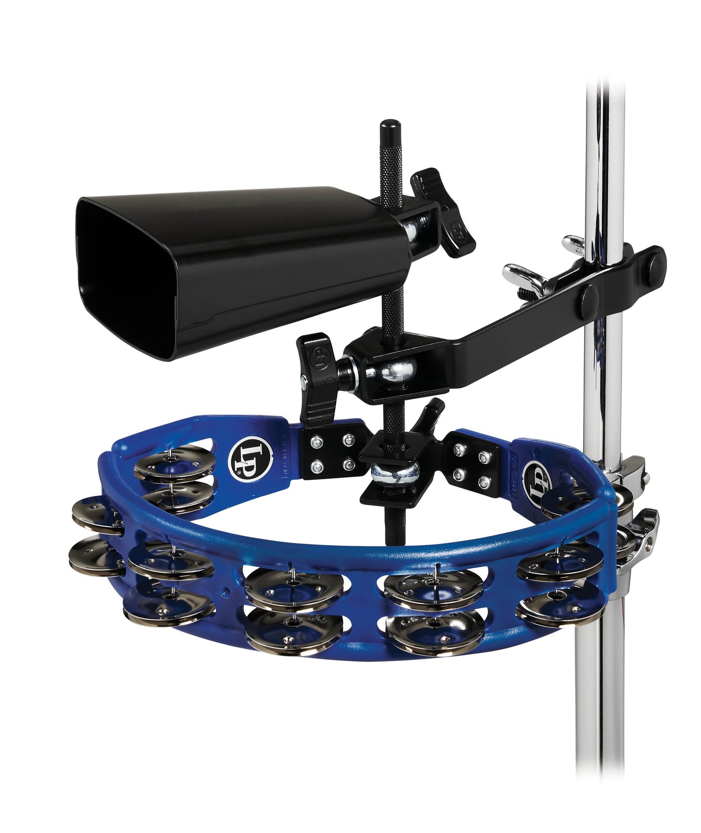 LP LP160NY - K Cyclops Tambourine with City Cowbell and Mount Pack