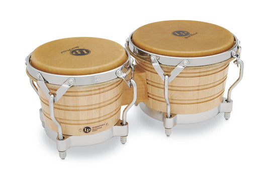 7 - 1/4 - inch and 8 - 5/8 - inch Generation II Bongos Traditional Rims - Natural Chrome Hw
