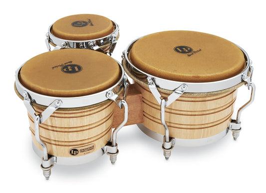 LP Generation III 5 - 1/2 - inch 7 - 1/4 - inch and 8 - 5/8 - inch Triple Bongos - Natural