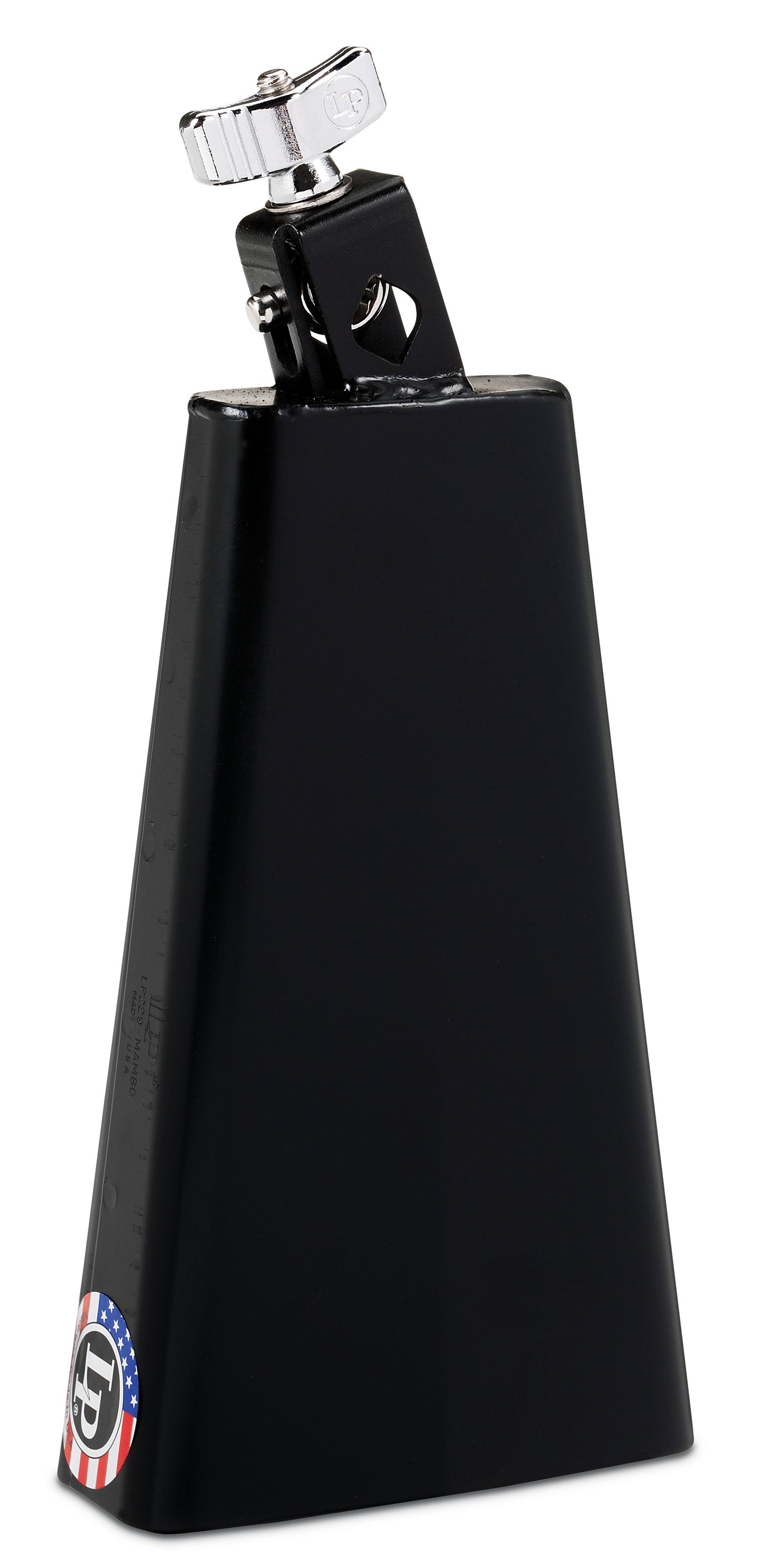 LP Black Mambo Cowbell 8IN 1/2IN Mount
