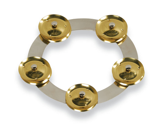LP LP3806SBS 6 - inch Tambo - ring - Stainless Steel with Brass Jingles