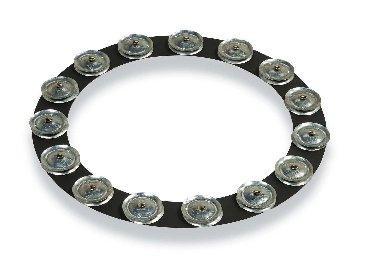 LP LP3814BGA 14 - inch Tambo - ring - Black Sand with Galvanized Steel Jingles