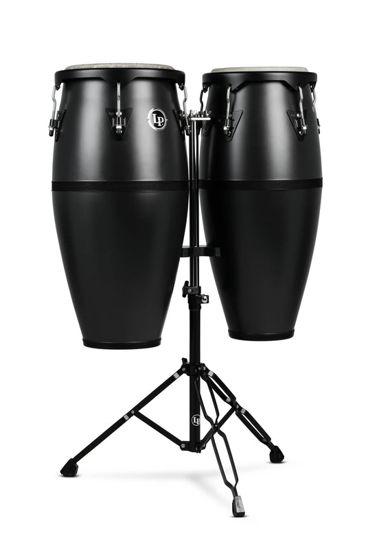 Discovery 10 - inch and 11 - inch Conga Set with Double Conga Stand - Onyx