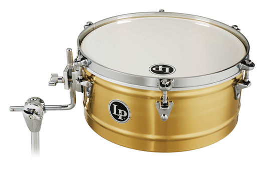 14 Brass Timbale with Chrome Hardware and Mount Bracket