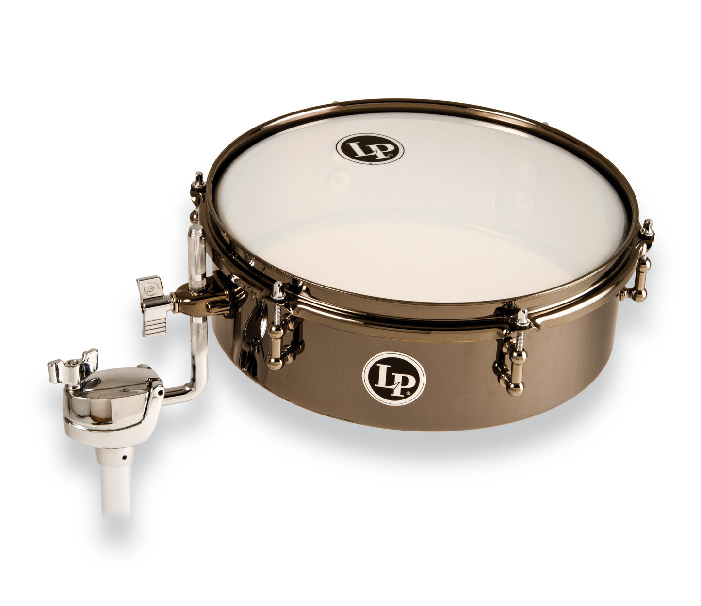 LP LP812 - BN 12 Mountable Drum Set Timbale - Black Nickel