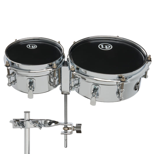 LP LP845 - K 6 and 8 Mini Snare Timbales with Mount - Steel