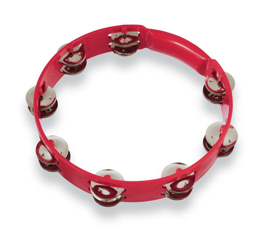 LP LPA191 Aspire 10 - inch Red Tambourine with Steel Jingles