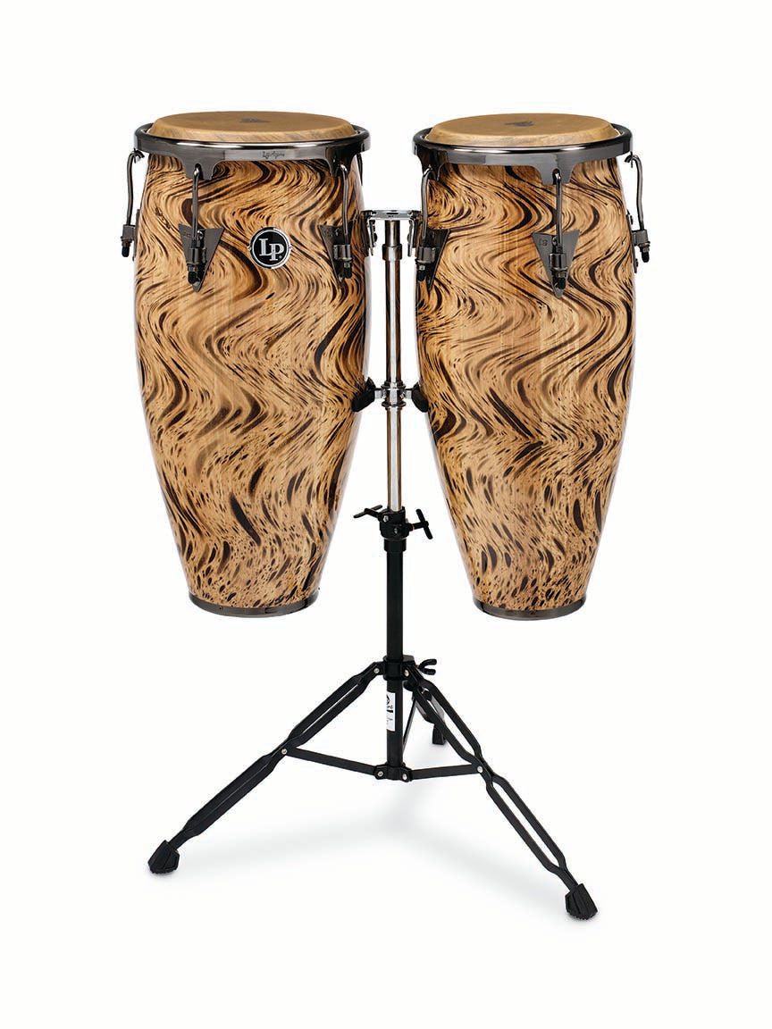LP Aspire 10 - inch and 11 - inch Conga Set with Double Stand - Havana Cafe Box 1