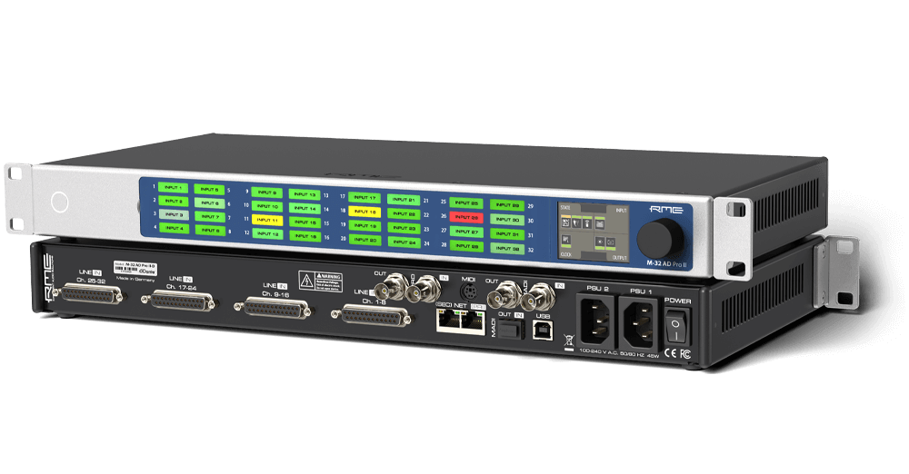RME M-32 AD Pro II Dante 32-Channel AD Converter, product image