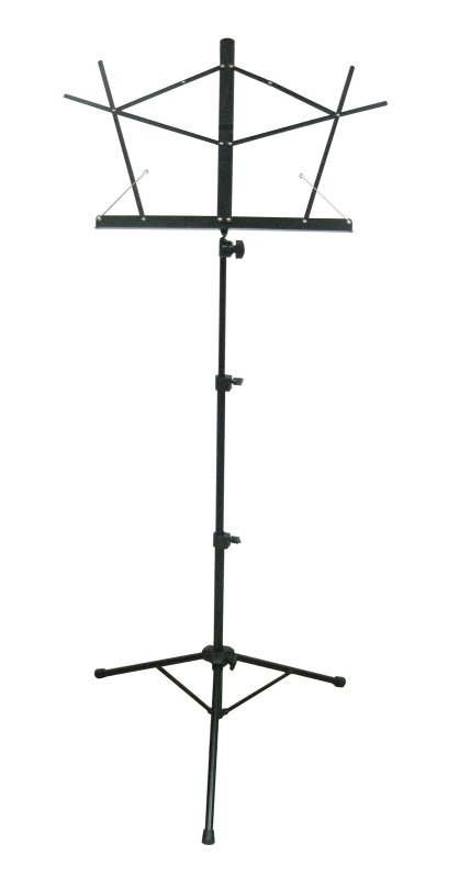 Stageline MS25BKB Tube Base Music Stand - front view