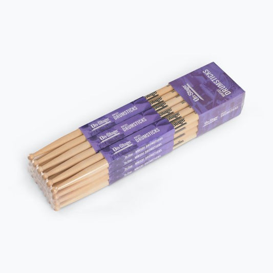 On-Stage Maple Drumstick (SD1, Round Tip, 12 pr)
